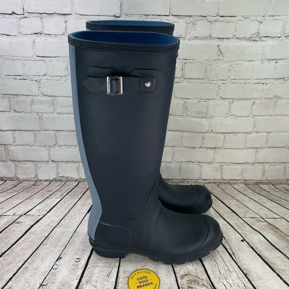 Hunter boots. Women 6. Blue - Picture 2 of 14